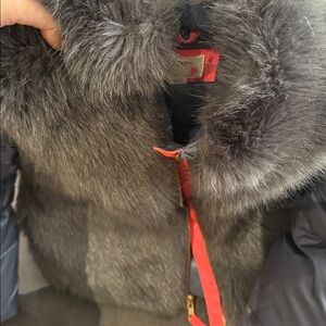 Crewcuts Girls Faux Fur Puffer Jacket 6/7T